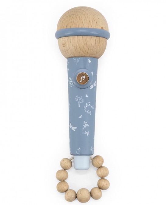 Wooden Microphone - Blue