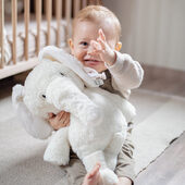 Meet Elly the elephant! 🐘 Our soft toy collection prevents plastic bottles from entering the environment by repurposing them. ♻️⁣
⁣
⁣
#labellabel #cuddlytoys #elephantcuddlytoy #softtoy #plushcollection #babyessentials