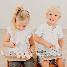 The start of their musical journey! 🎵
It is so much fun to play music on the xylophones and it encourages their rhythm. 
Parents may not love all the noise 😅 but the kids sure do!⠀⠀⠀

#labellabel #xylophone #woodentoys #learnandplay