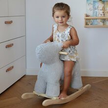 Our new rocking dog does not only put a big smile on your kids face, it will look very stunning in your interior too! 😍

#labellabel #rockingdog #rockinganimal #playroom #playroominspo #nursery #plushrocker