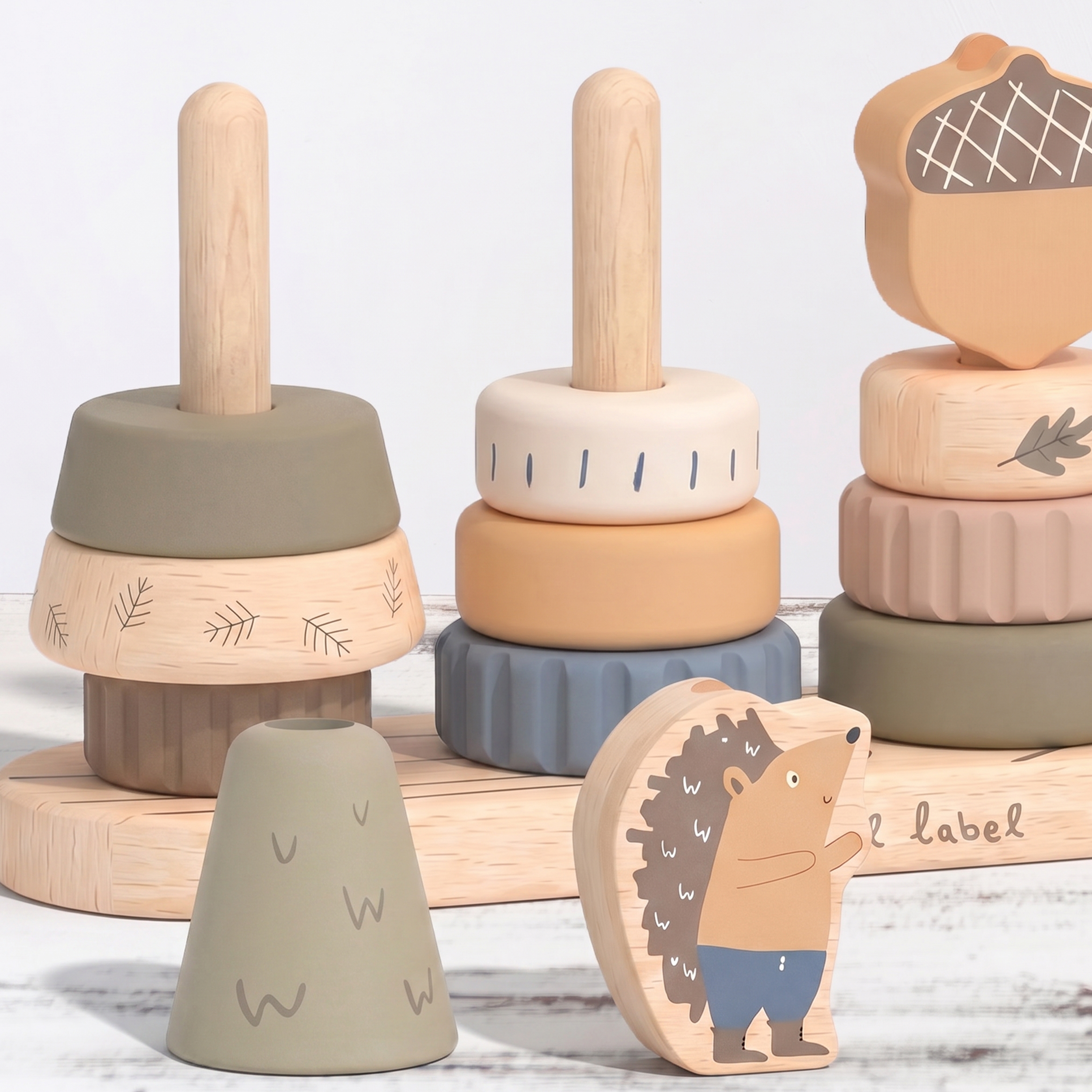 Little Stacking Friends - Blue