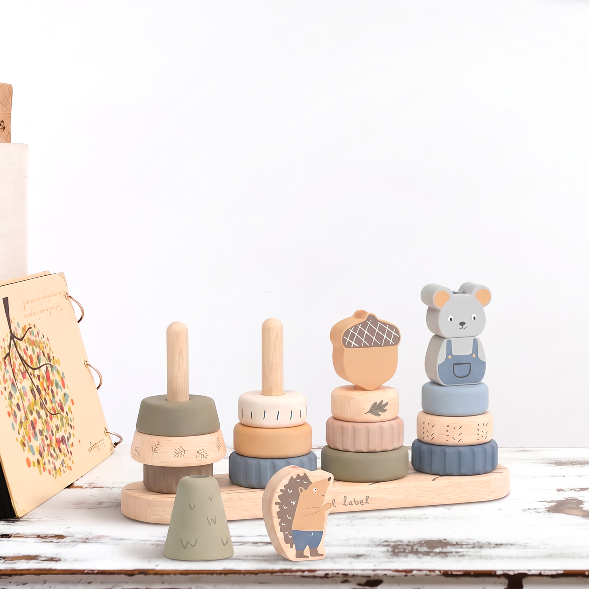 Little Stacking Friends - Blue