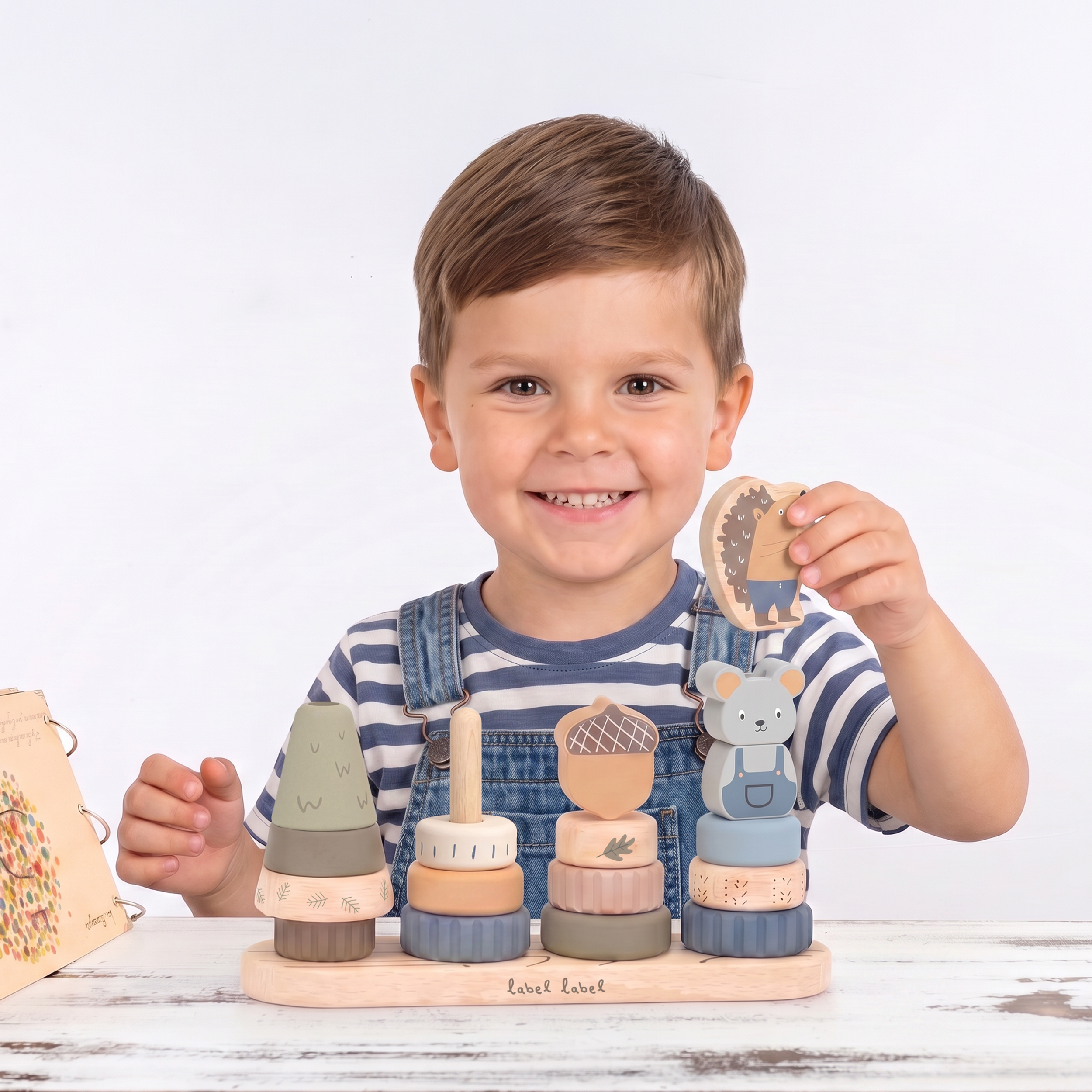 Little Stacking Friends - Blue