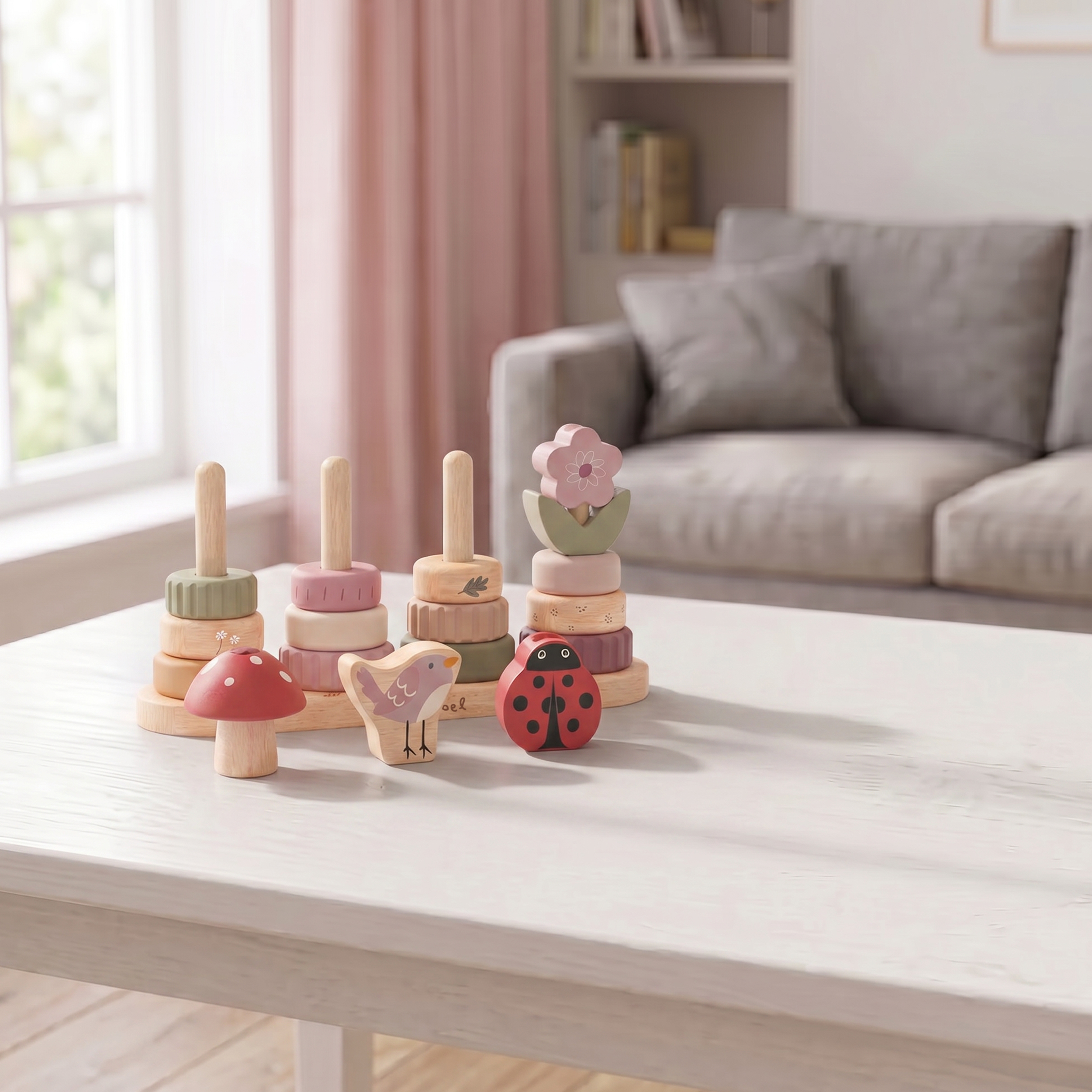 Little Stacking Friends - Pink