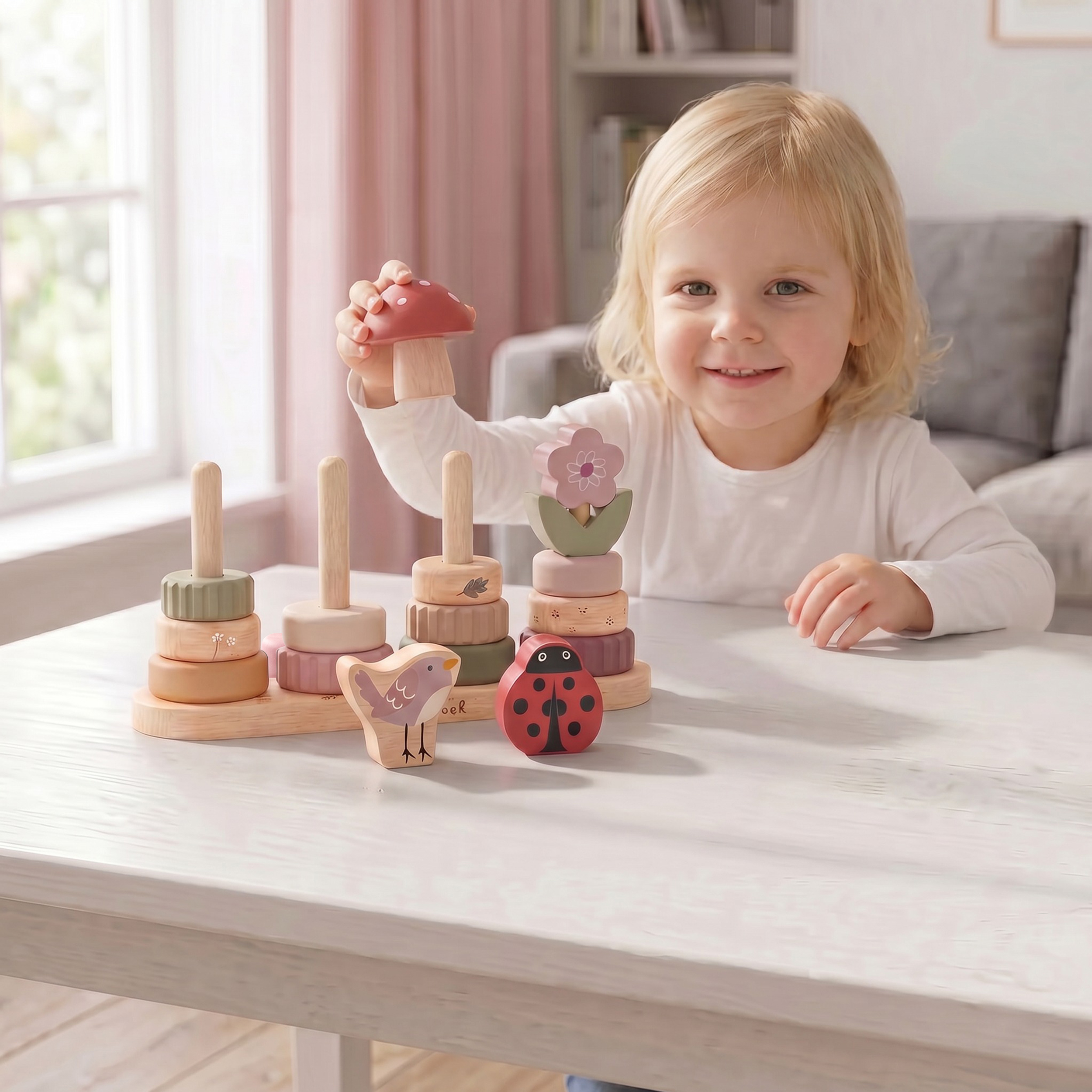 Little Stacking Friends - Pink