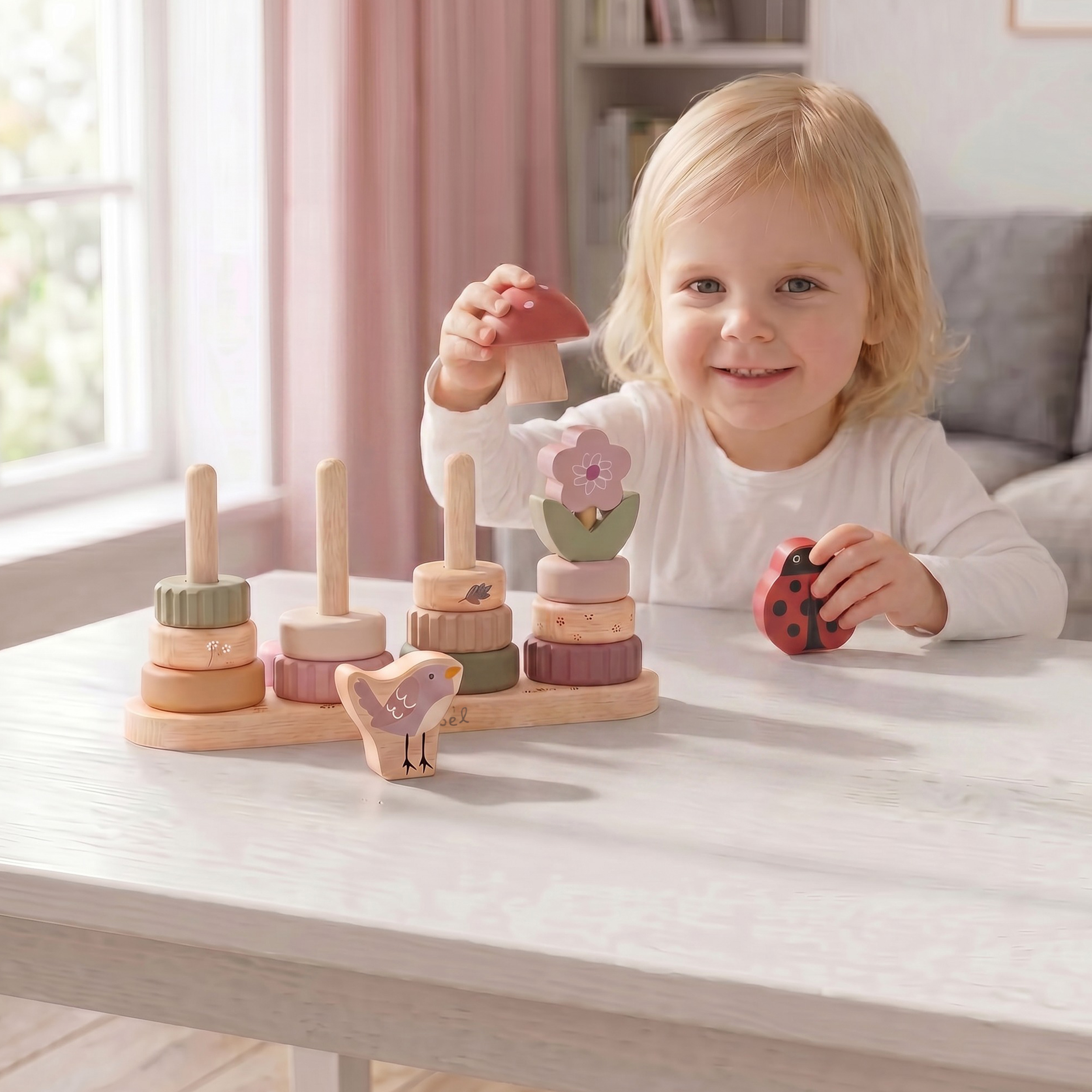 Little Stacking Friends - Pink