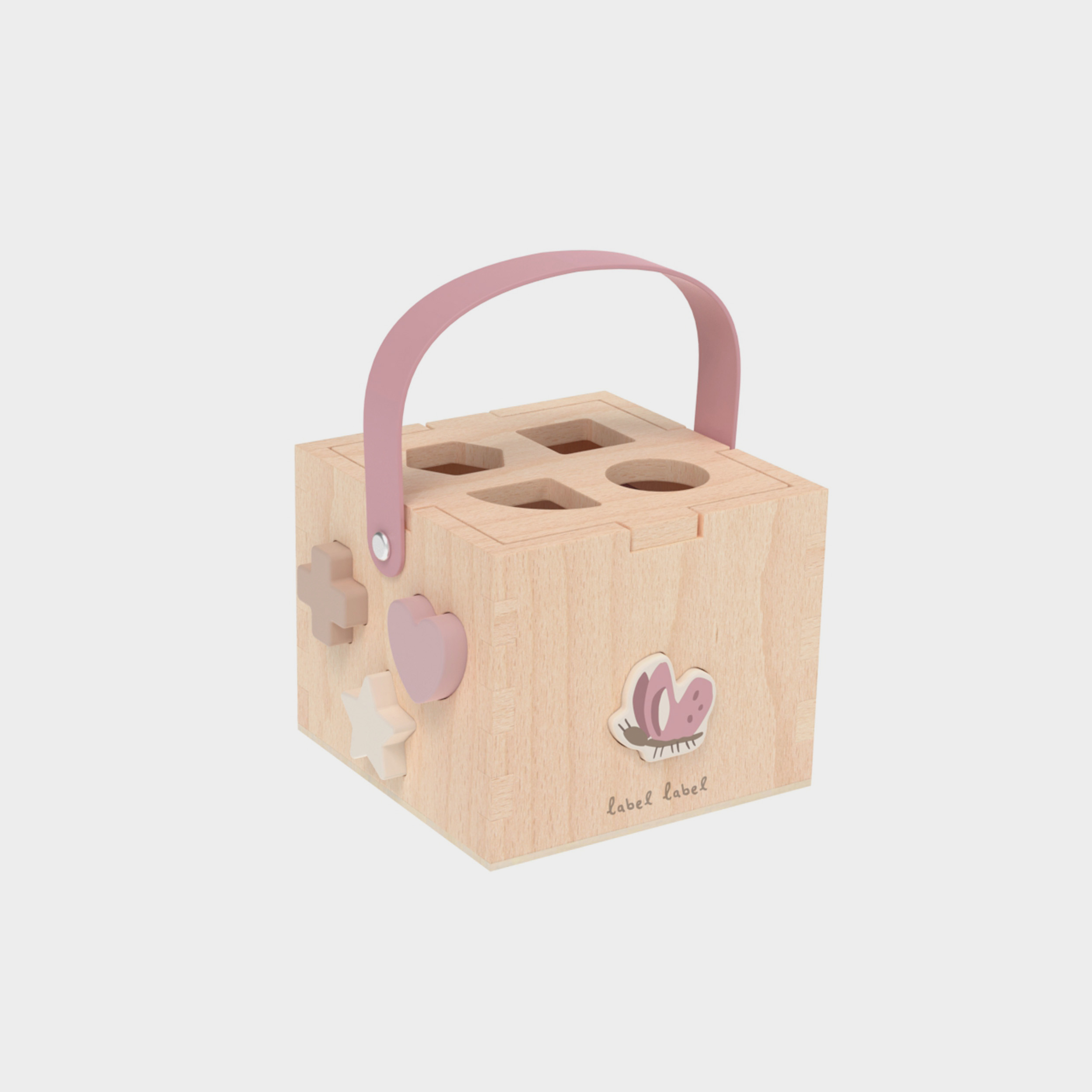 Shape Sorting Box - Pink