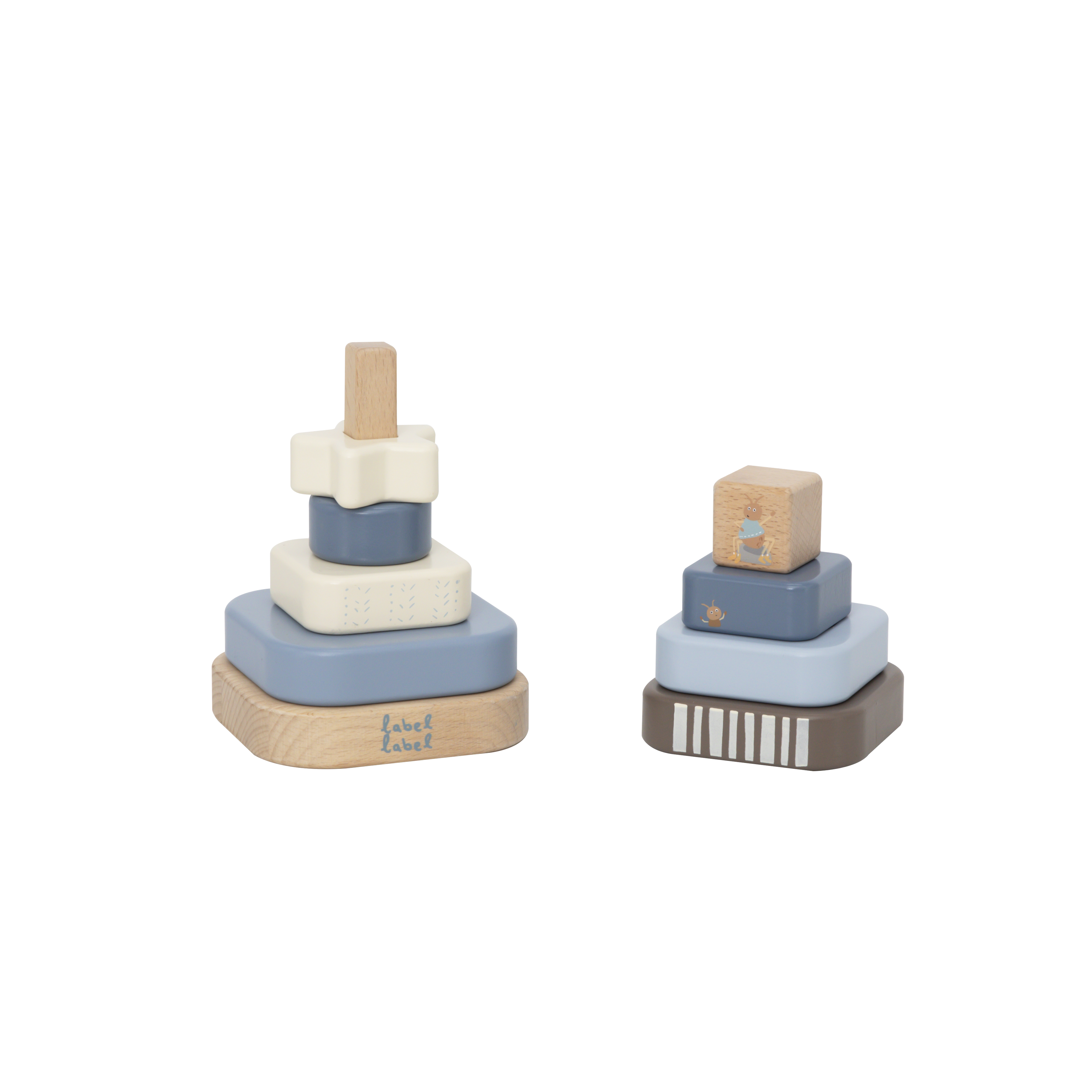 Square Stacking Tower - Blue