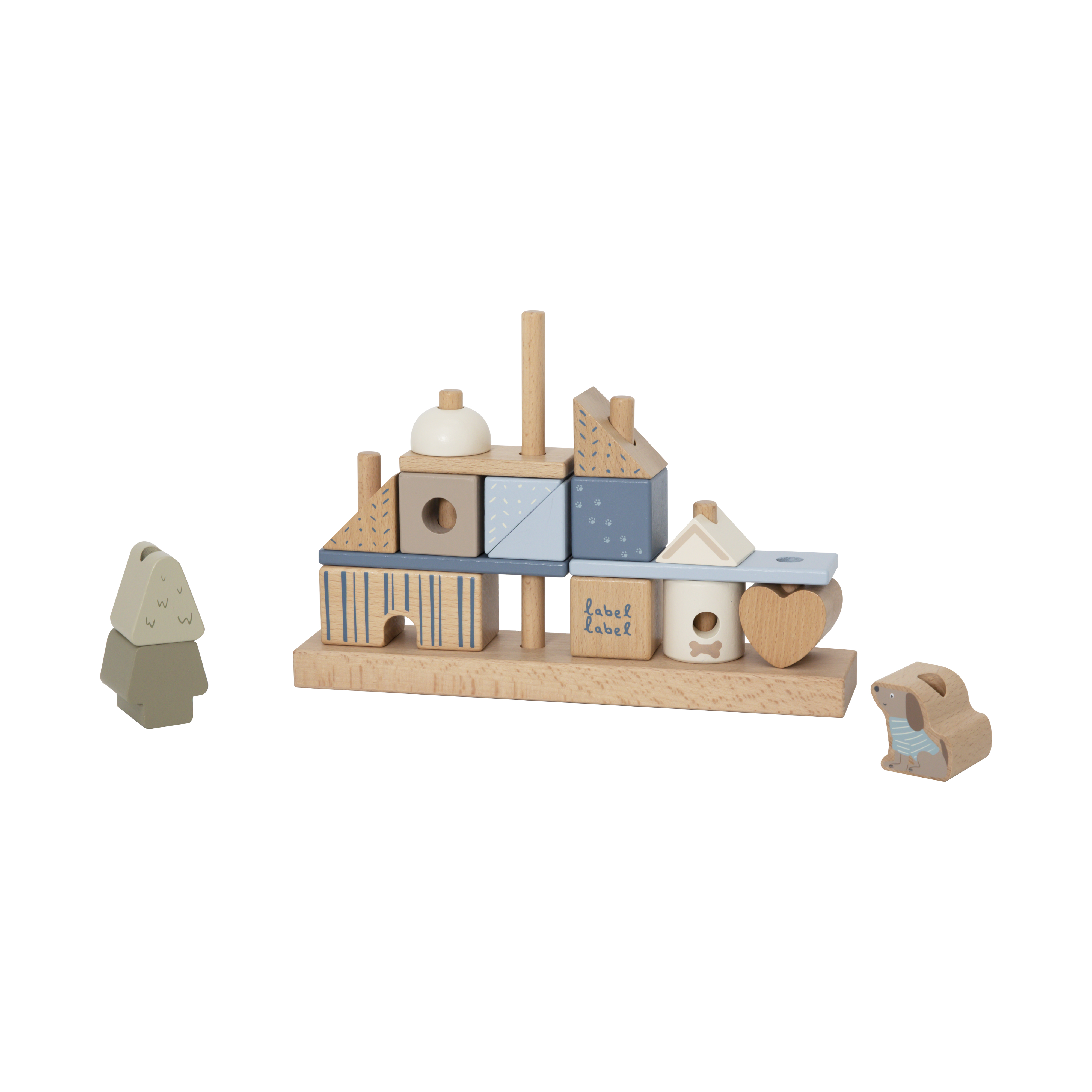 Stacking Blocks House - Blue